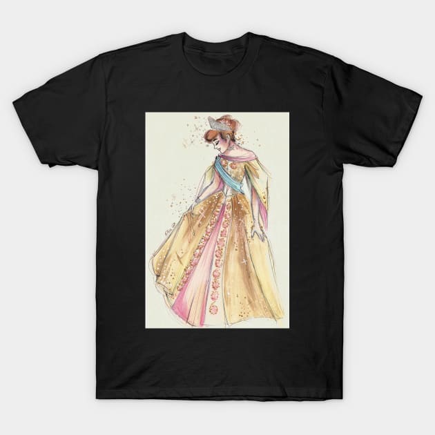 Dress and crown T-Shirt by aasilee